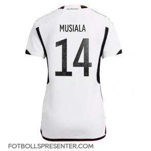 Tyskland Jamal Musiala #14 Hemma Matchtröja Dam VM 2022 Kortärmad